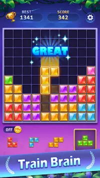 BlockPuz Jewel-Free Classic Block Puzzle Game Screen Shot 0