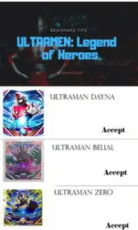 WALKTROUGHT FOR ULTRAMAN GAME: LEGEND HEROES Screen Shot 1