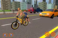 Virtual Grandpa: School Kids Bicycle Transport Fun Screen Shot 5