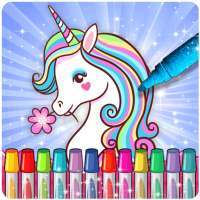 Unicorn coloring book: Mandala free coloring pages