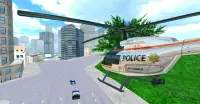 Police Helicopter City Flying Screen Shot 5