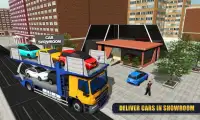 City Car Transporter Trailer Sim：トラックゲーム Screen Shot 4