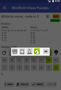 Blindfold Chess Puzzles Screen Shot 3