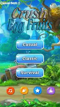 Crush Eggs Fruits Free Screen Shot 0