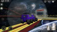 असंभव राक्षस कार स्टंट गेम-स्पेस ट्रैक Screen Shot 4