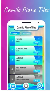 Camilo Favorito - Piano Magic Tiles Screen Shot 0