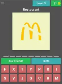 Guess The Restaurant Quiz: Logo Game Screen Shot 3