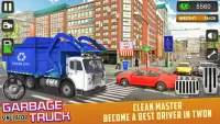 vuilniswagen rijden simulator dumpen spel Screen Shot 4