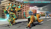 Robot Transforming Wild Tiger Game: Cheetah Games Screen Shot 8