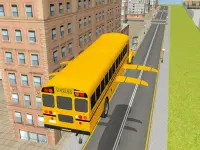 Flying School Bus simulator Screen Shot 7