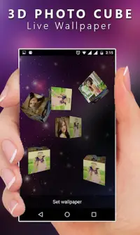 3D Cube Live Wallpaper Screen Shot 2