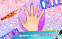 Manicure nail art salon - permainan anak perempuan Screen Shot 3