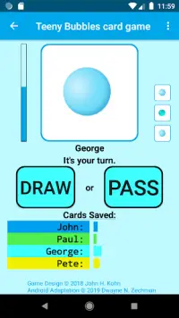 Teeny Bubbles card game (Ad-supported) Screen Shot 4