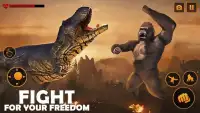 Angry Monster Gorilla - King Fighting Kong Games Screen Shot 3