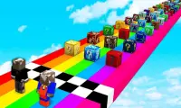 Lucky Block Race voor Minecraft PE Screen Shot 0