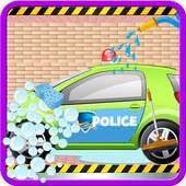 Lavado de coches de policía