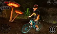 Downhill Superhero Kids Bicycle Rider Screen Shot 2