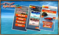 Jet boat racing 3D: water surfer driving game Screen Shot 6