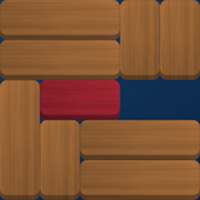 Unblock Puzzle : Slide red block bar to escape me!