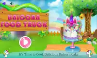 unicorn gıda - tatlı gökkuşağı kek ekmek Screen Shot 0