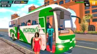 Karwahe Bus Pagmamaneho Simulator 2019 - Coach Bus Screen Shot 4
