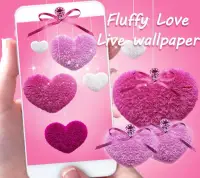 Berbulu jantung Pink Fluffy Love live Wallpaper Screen Shot 1