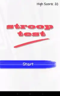 Stroop Test Screen Shot 0