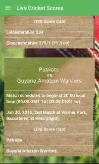 Live Cricket Scores Screen Shot 3