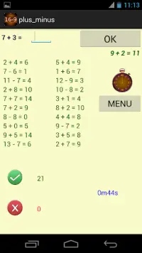 Addition and Subtraction Screen Shot 2