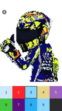 Racing Moto GP Pixel Art Screen Shot 0