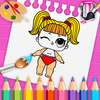 Doll Coloring Book-Surprise Girl LoI