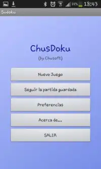 Sudoku by Chusoft Screen Shot 0