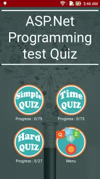 ASP.NET programming Test Quiz Screen Shot 0