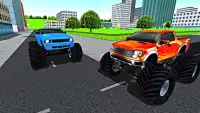 City Monster Truck Driving 3D Screen Shot 2