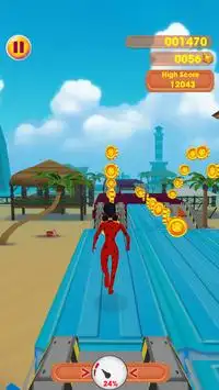 Subway Ladybug Beach Run Surf : Rush Dash Legends Screen Shot 1