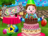 Birthday Cake Maker Factory :Cake Making Game Free Screen Shot 0