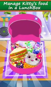 Bonjour Kitty nourriture Lunchbox jeu: cuisine Caf Screen Shot 6