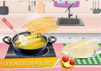 Crispy Spiral Fries Home Recipe- Fast Food Cooking Screen Shot 5