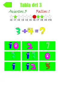 Tablas de Sumar Screen Shot 4