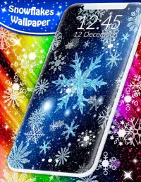 Snow Stars Wallpaper ❄️Winter Free Live Wallpapers Screen Shot 2