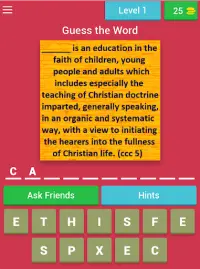 Catechism Quiz (Catholic Word Game) Screen Shot 4