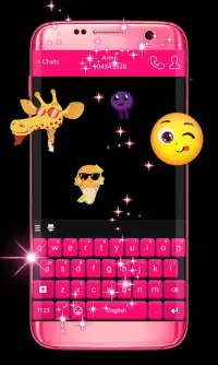 Pink Keyboard For WhatsApp Screen Shot 4