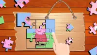 Little Pig and Animal puzzle Game - 2021 Screen Shot 0