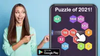 2048 Hexagon-Number Merge Game Screen Shot 4