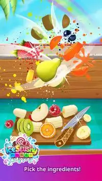 rainbow ice drink game for kids Screen Shot 1