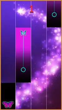 Piano Tiles : Purple Butterfly Piano Tiles Screen Shot 3