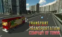 3D Vegetable Transporter Truck Screen Shot 1