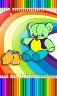Coloring Games - Teddybear Screen Shot 1