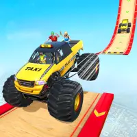 Grand Taxi Monster Truck Driving Stunt Racing Game Screen Shot 3