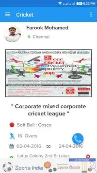 Cricket Tournament Screen Shot 3